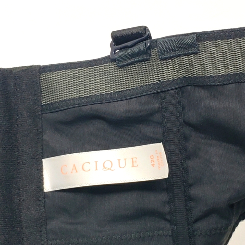 Cacique Boost Multi-Way Strapless Bra Black 42G EUC - Picture 7 of 11